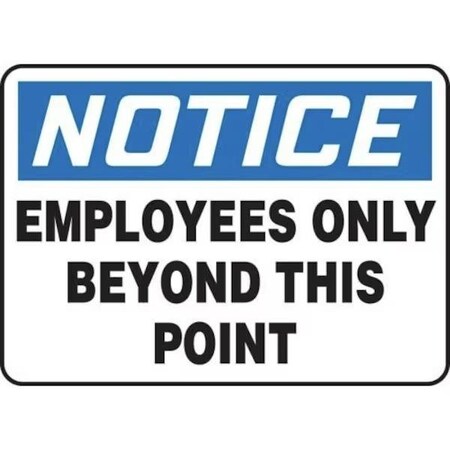 Accuform OSHA NOTICE SAFETY SIGN EMPLOYEES MADM894VS MADM894VS